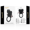 Coquette Chic Desire - Cockring Papillon Avec Vibrateur Noir/ Or